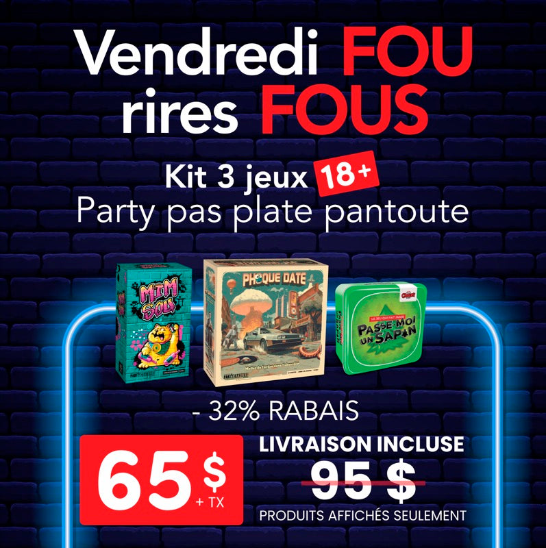 Vendredi Fou - Kit Party pas plate 18+