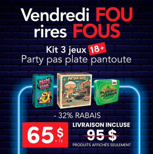 Vendredi Fou - Kit Party pas plate 18+