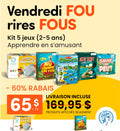 Vendredi Fou - Kit Apprendre en s'amusant 2-5 ans