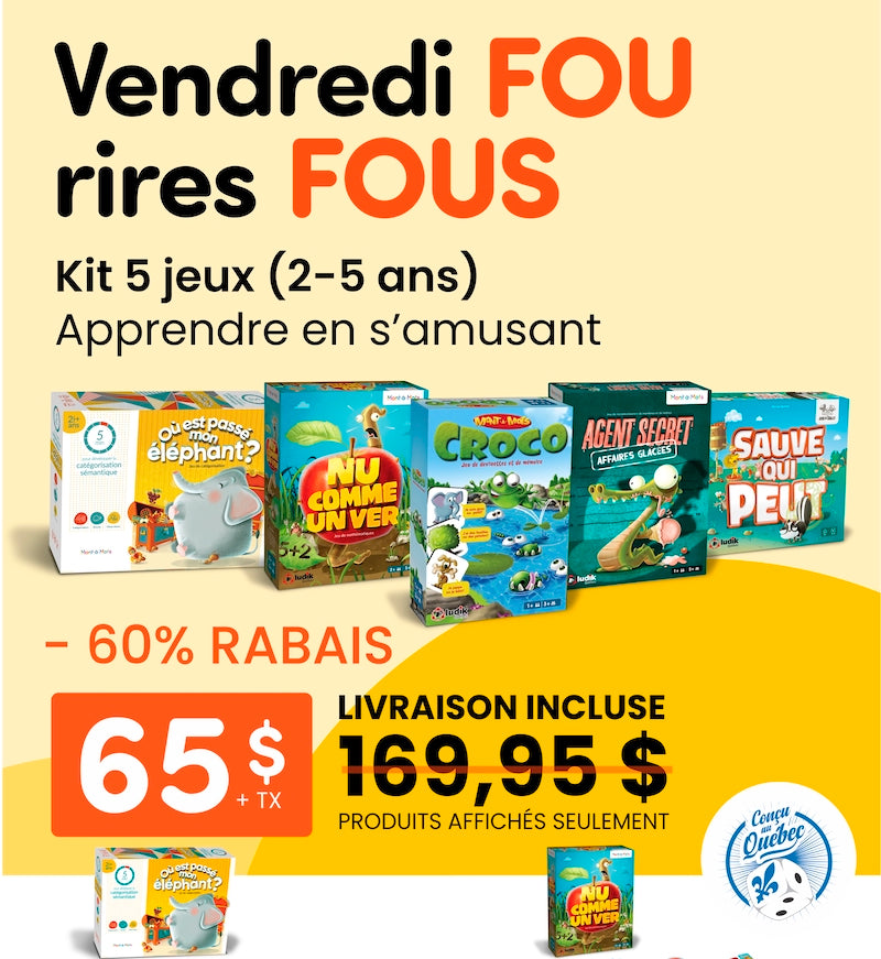 Vendredi Fou - Kit Apprendre en s'amusant 2-5 ans